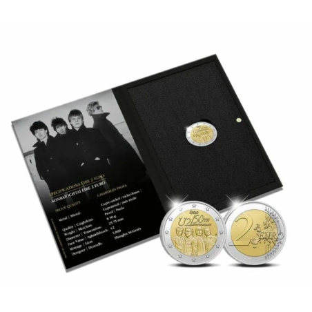 Pièce de 2 euros Irlande 2026, BE, Les 50 ans du groupe U2