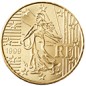 Série de 10, 20 et 50 centimes France 2002, UNC, Face Nationale