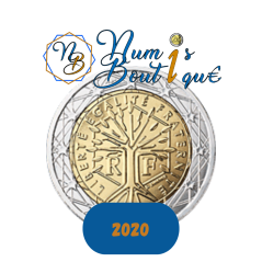 Pièce de 2 Euros France 2020, UNC, Arbre de vie, Face nationale