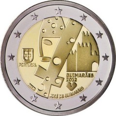 2 Euros Portugal 2012, UNC, Ville de Guimarães, capitale européenne de la culture 2012