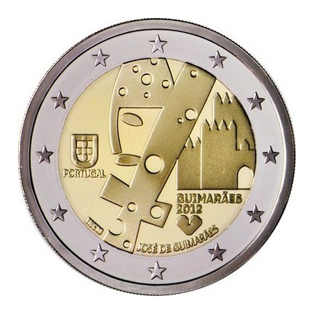 2 Euros Portugal 2012, UNC, Ville de Guimarães, capitale européenne de la culture 2012