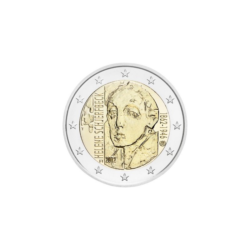 2 Euros Finlande 2012, UNC, 200ᵉ anniversaire de la naissance de l’artiste peintre Hélène Schjerfbeck