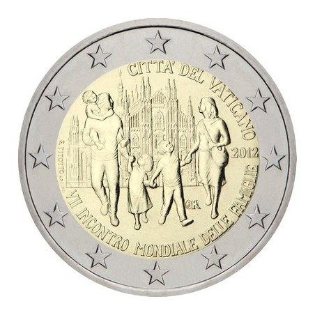 2 Euros Vatican 2012, Coffret BU, 7ᵉ Rencontre mondiale des familles, à Milan