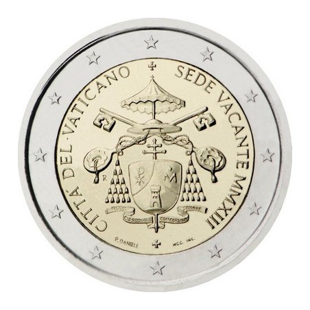 2 Euros Vatican 2013, Coffret BU, Siège vacant à la suite de la renonciation du Pape Benoît XVI