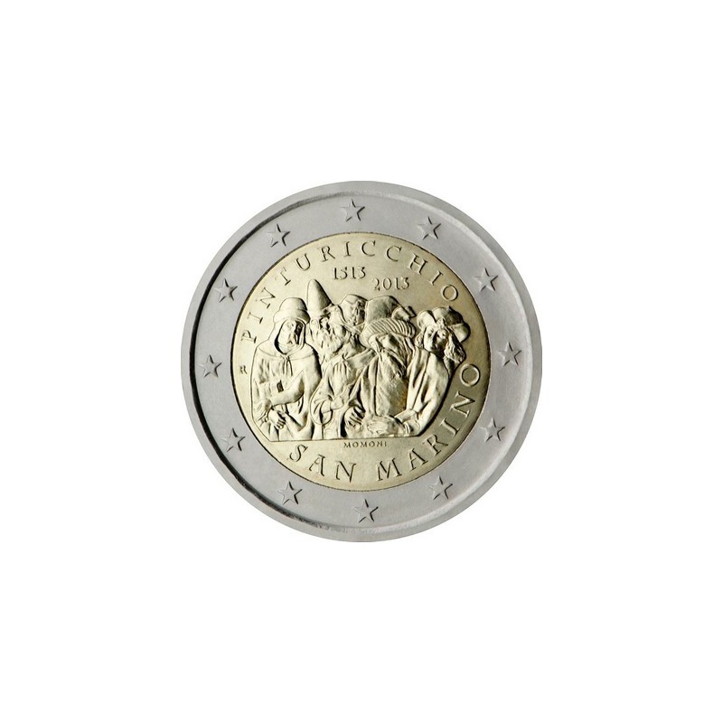 2 Euros Saint-Marin 2013, Coffret BU, 500ᵉ anniversaire de la mort du peintre italien, Bernardino Di Betto