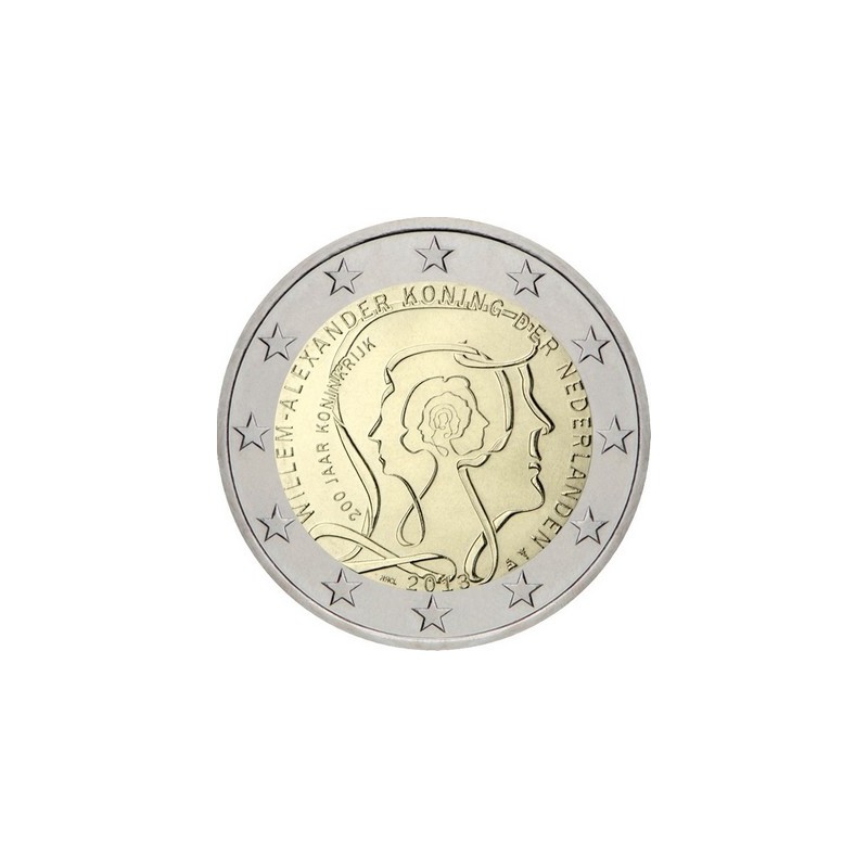 2 Euros Pays-Bas 2013, UNC, 200ᵉ anniversaire du royaume des Pays-Bas