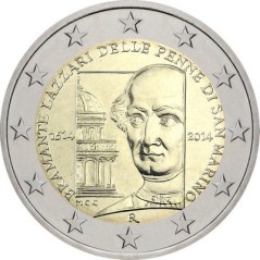 2 Euros Saint-Marin 2014, Coffret BU, 500ᵉ anniversaire de la mort de l’architecte et peintre italien Bramante