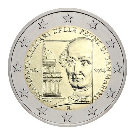 2 Euros Saint-Marin 2014, Coffret BU, 500ᵉ anniversaire de la mort de l’architecte et peintre italien Bramante