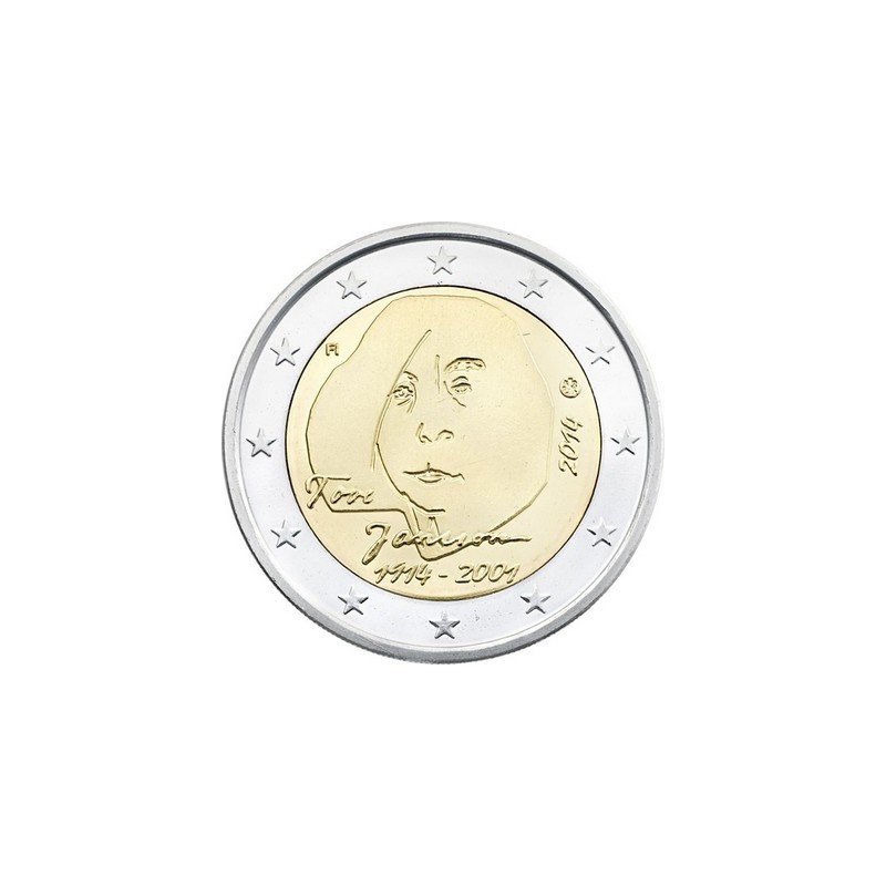 2 Euros Finlande 2014, UNC, 100e anniversaire de la naissance de Tove Jansson