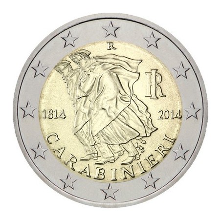 2 Euros Italie 2014, UNC, 200ᵉ anniversaire des Carabinieri