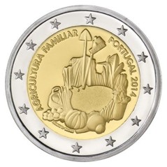 2 Euros Portugal 2014, UNC, Année internationale de l’agriculture familiale