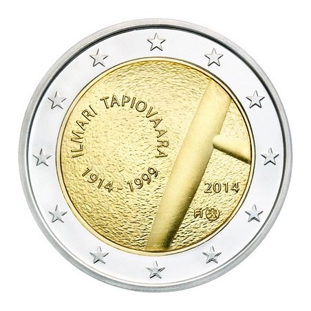 2 Euros Finlande 2014, UNC, 150e anniversaire de la naissance du designer finlandais Ilmari Tapiovaara